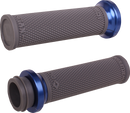 ODI Ruffian Lock-On Street Grips - TBW - Black/Anodized Blue V30HTWH-U