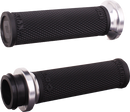 ODI Ruffian Lock-On Street Grips - TBW - Black/Silver V30HTWB-S