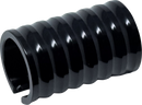 NAMZ Oil Sending Unit Cover - Horizontal - Milled - Black NOSC-HO1-B