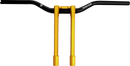 PERFORMANCE MACHINE (PM) Phatbar & Riser Kit - Internal Wiring - 11-1/2" - Gold Ops 0208-2197M-SMG