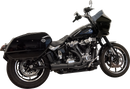 BASSANI XHAUST 2-into-1 Ripper Exhaust System with Megaphone Muffler - Black - 49-State - M8 Softail 1S79RBE