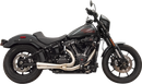BASSANI XHAUST 2-into-1 Ripper Exhaust System with Megaphone Muffler - Short - Stainless - M8 Softail 1S75SS