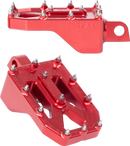 THRASHIN SUPPLY CO. Aggressor Foot Pegs - Rear - Red - HD '72-'25 TSC-2022-2-D