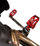 THRASHIN SUPPLY CO. Aggressor Foot Pegs - Rear - Red - HD '72-'25 TSC-2022-2-D