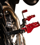 THRASHIN SUPPLY CO. Aggressor Foot Pegs - Rear - Red - HD '72-'25 TSC-2022-2-D