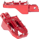 THRASHIN SUPPLY CO. Aggressor Foot Pegs - Front - Red - FL/FX '18-'25 TSC-2022-2-SF