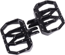THRASHIN SUPPLY CO. Mini Aggressor Floorboards - Black - Front TSC-2031-1-SF