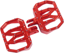 THRASHIN SUPPLY CO. Mini Aggressor Floorboards - Red - Front TSC-2031-2-SF
