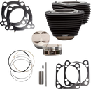 S&S CYCLE Cylinder Kit - 128" Big Bore - Wrinkle Black w/o Highlight - 114"/117" M8 910-0685A