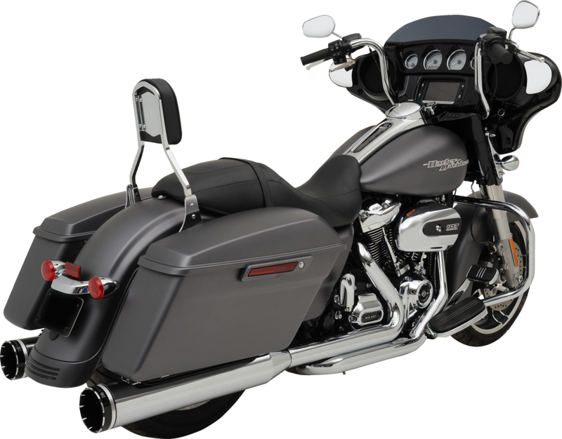 KHROME WERKS 2-into-1-into-2 Dominator-SR Exhaust System - Chrome - Without End Caps - M8 Touring 200400A-SR