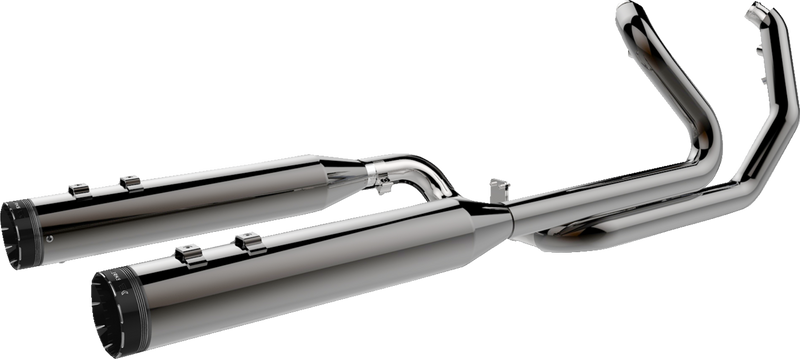 KHROME WERKS 2-into-1-into-2 Dominator-SR Exhaust System - Eclipse - Without End Caps - Twin Cam Touring 201830-SR