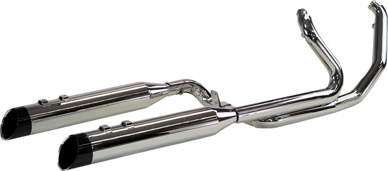 KHROME WERKS 2-into-1-into-2 Dominator-SR Exhaust System - Chrome - Without End Caps - M8 Touring 200400A-SR