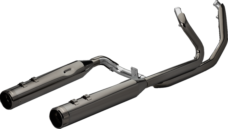 KHROME WERKS 2-into-1-into-2 Dominator-SR Exhaust System - Eclipse - Without End Caps - Twin Cam Touring 201830-SR