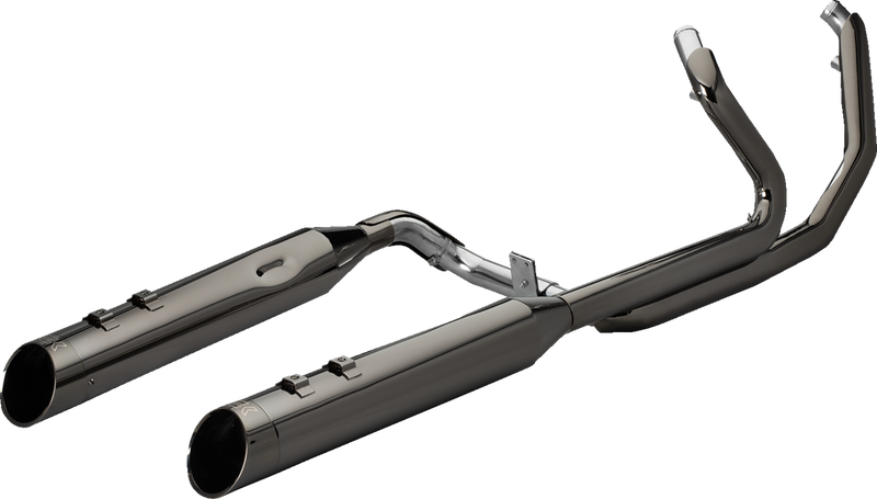 KHROME WERKS 2-into-1-into-2 Dominator-SR Exhaust System - Eclipse - Without End Caps - Twin Cam Touring 201830-SR