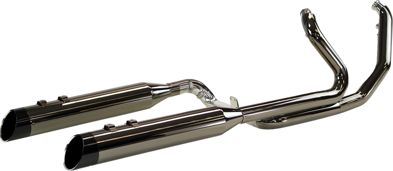 KHROME WERKS 2-into-1-into-2 Dominator-SR Exhaust System - Eclipse - Without End Caps - Twin Cam Touring 201830-SR