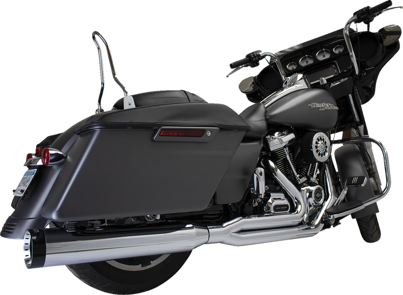 KHROME WERKS 2-into-1 Outlaw-SR Exhaust System - Chrome - Without End Cap - M8 Touring 200770-SR