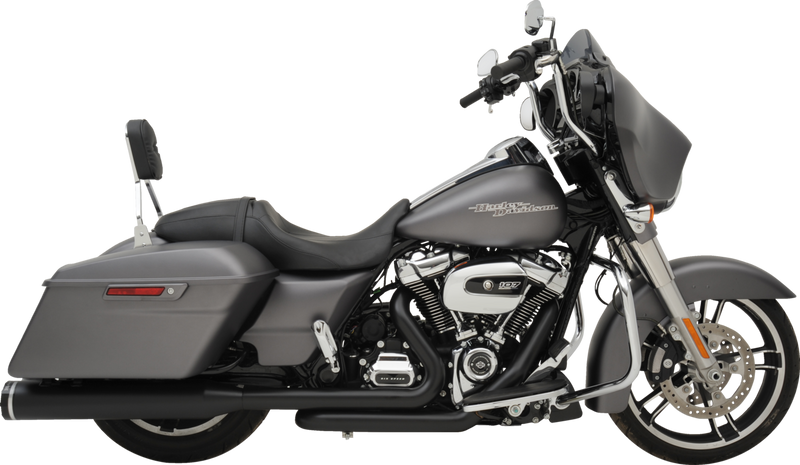 KHROME WERKS 2-into-1-into-2 Dominator-SR Exhaust System - Black - Without End Caps - M8 Touring 200810A-SR