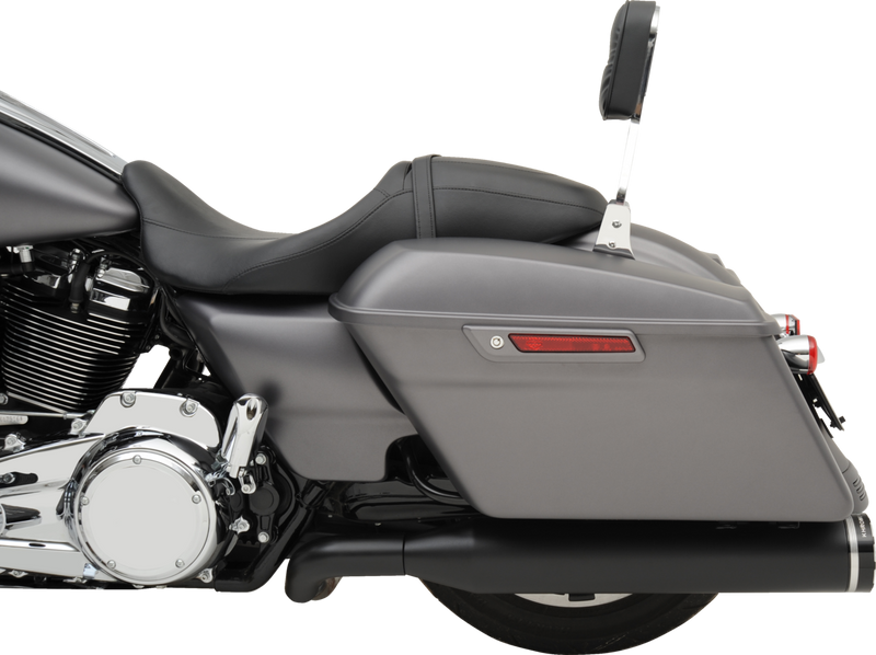KHROME WERKS 2-into-1-into-2 Dominator-SR Exhaust System - Black - Without End Caps - M8 Touring 200810A-SR
