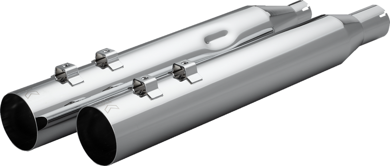 KHROME WERKS HP-Plus? Slip-On Mufflers - Straight Cut - 4" - M8 - Chrome 40FST-1011-CHR