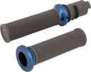 ODI Ruffian Lock-On Street Grips - CVO - Graphite/Blue V30HTCH-U