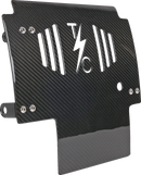 THRASHIN SUPPLY CO. Skid Plate - Carbon Fiber/Gloss - With Black Brackets - FLHX/FLTRX TSC-3034-1