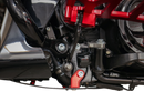 THRASHIN SUPPLY CO. Skid Plate - Carbon Fiber/Gloss - With Red Brackets - FLHX/FLTRX TSC-3034-2