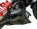 THRASHIN SUPPLY CO. Skid Plate - Carbon Fiber/Gloss - With Black Brackets - FLHX/FLTRX TSC-3034-1