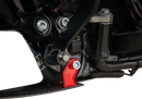 THRASHIN SUPPLY CO. Skid Plate - Carbon Fiber/Gloss - With Red Brackets - FLHX/FLTRX TSC-3034-2