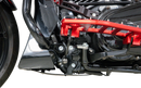 THRASHIN SUPPLY CO. Skid Plate - Carbon Fiber/Gloss - With Black Brackets - FLHX/FLTRX TSC-3034-1