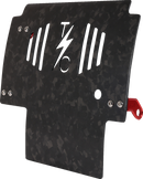 THRASHIN SUPPLY CO. Skid Plate - Carbon Fiber/Forged - With Red Brackets - FLHX/FLTRX TSC-3035-2