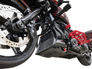 THRASHIN SUPPLY CO. Skid Plate - Carbon Fiber/Forged - With Red Brackets - FLHX/FLTRX TSC-3035-2