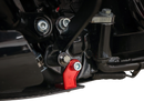 THRASHIN SUPPLY CO. Skid Plate - Carbon Fiber/Forged - With Red Brackets - FLHX/FLTRX TSC-3035-2