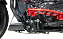 THRASHIN SUPPLY CO. Skid Plate - Carbon Fiber/Forged - With Black Brackets - FLHX/FLTRX TSC-3035-1