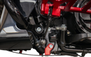 THRASHIN SUPPLY CO. Skid Plate - Carbon Fiber/Forged - With Red Brackets - FLHX/FLTRX TSC-3035-2