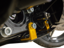 THRASHIN SUPPLY CO. Skid Plate - Carbon Fiber/Forged - With Gold Brackets - FLHX/FLTRX TSC-3035-5