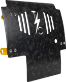 THRASHIN SUPPLY CO. Skid Plate - Carbon Fiber/Forged - With Gold Brackets - FLHX/FLTRX TSC-3035-5