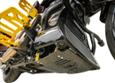 THRASHIN SUPPLY CO. Skid Plate - Carbon Fiber/Forged - With Gold Brackets - FLHX/FLTRX TSC-3035-5