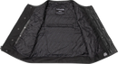 THRASHIN SUPPLY CO. Encinal Leather Shorty Riding Vest - Black - Large TMJ-17-10