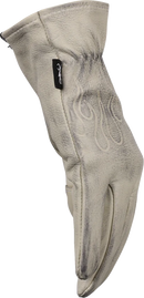 THRASHIN SUPPLY CO. Roper Leather Gloves - Bone White - Small TRG-00-08