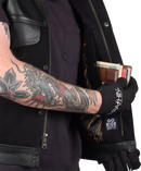 THRASHIN SUPPLY CO. Kanan Leather/Denim Riding Vest - Black - Medium TMJ-13-09