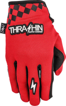 THRASHIN SUPPLY CO. Go Fast Stealth Gloves - Red - Medium SV1-18-09