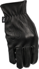 THRASHIN SUPPLY CO. Roper Leather Gloves - Black - Small TRG-01-08