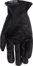 THRASHIN SUPPLY CO. Roper Leather Gloves - Black - Medium TRG-01-09