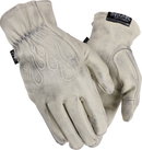 THRASHIN SUPPLY CO. Roper Leather Gloves - Bone White - Medium TRG-00-09