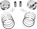 JE PISTONS Piston Kit - 3.937" Bore - 4.375" Stroke - 12.0:1 CR - 107" M8 398754