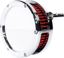 FEULING PARTS Slim BA Air Cleaner Kit - Chrome - Red Filter - '93-'99 EVO Big Twin 5467-S