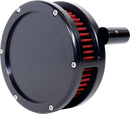 FEULING PARTS Slim BA Air Cleaner Kit - Black - Red Filter - '08-'17 Twin Cam 5453-S