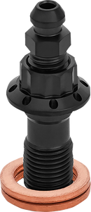 ARLEN NESS Banjo Bolt with Bleeder - 10 mm - Black 300-822