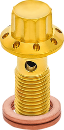 ARLEN NESS Banjo Bolt - 3/8"-24 - Gold 300-826