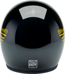 BILTWELL Bonanza Helmet - Lightspeed - Gloss Black/Orange/Yellow - Medium 1001-5115-203